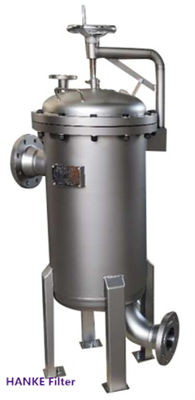 DN300 Paslanmaz Torba Filtre Muhafazası Katı Sıvı Ayırma için 5 Mikron Filtre Değeri
