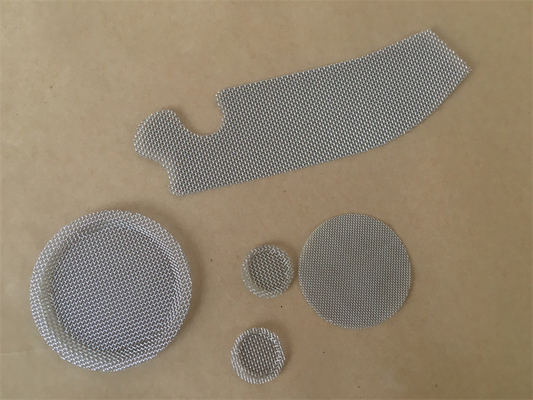 Kaynaklı Silindir Çok Katmanlı Paslanmaz Çelik Hasır Filtre Diskleri 300 Mikron 3.5mm